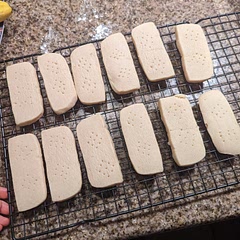 The recipe only came out to be 13 cookies - I'll have to double it next time! With only 5 ingredients they are SO easy to make! 
