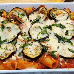 Delicious as-is!  Even if you can only find provolone, it turns out great.