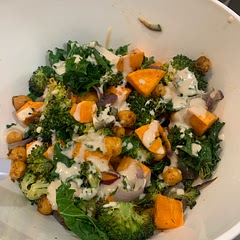 Sooooo good! I’m adding to the rotation stat. I did just throw broccoli/diced sweet potato/onion to bake at the same time on the same sheet and it worked just fine. I also baked the chick peas to make it even less hands on. I’m glad I cut the sweet potatoes smaller or I think it would have taken longer to cook. Amazing and healthy!