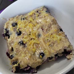 So good! It tastes like you're eating dessert! One huge piece is under 400 calories and packs around 18g of protein based on my calculations with the protein powder I used. I subbed the skim milk for almond milk and used regular eggs.
