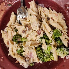 Not bad. The sauce is definitely not creamy. I tried adding some heavy cream hoping it would thicken a little and still no luck. The flavor is decent though. I will most likely make this again but will adjust the ingredients for the sauce.