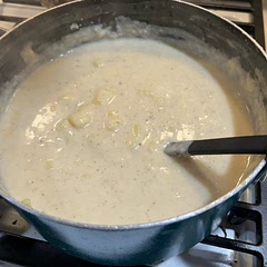 This was delicious! I combined this recipe with another potato soup recipe I found here on Whisk, and it worked out well. The family loved it!