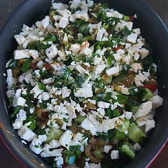 Looks SO yummy. We are gluten free so I am serving with brown rice instead, alongside salmon filets.