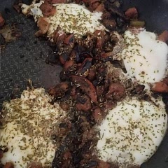 I added a bit more spice to it just to fit my taste buds and I also added Rosemary leaves. 