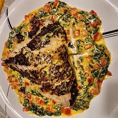 Cooked the grouper in a cast iron pan for some extra flavor!