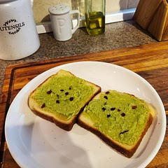 I thought it wouldn't taste that great, but it's actually incredibly tasty. Going to do the recipe again with whole wheat bread. 