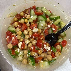 Oil and vinegar dressing and no rice. Tastes good with crackers too.