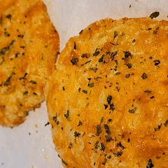 They were flatter than I thought they would be, but the flavor is amazing! I want to try again and add an egg. Maybe it will be fluffier? or try in a muffin pan?