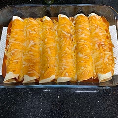 They were great! I used canned red enchilada sauce and a little less cheese than it called for and was still delicious.