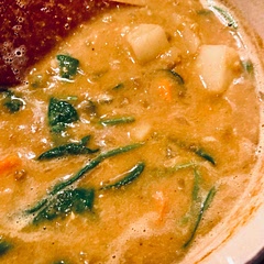 I enjoyed this one.  Tasted & felt like it needed something else, so I hit it with some garam masala. I also added some coconut milk at the end. Very Tasty!  Warming.