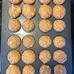 Added 1/4 cup apple sauce and 2 tbsp maple syrup instead of the brown sugar to ensure sweet success!