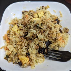 Kind of bland, but added more spices afterward. Couldn't find enough paneer, so i did half mozzarella goat cheese