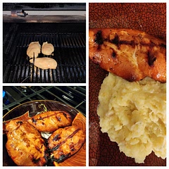 Marinated for 24 hours.  Decided to smoke on Hickory for 1 hour, then cooked at High heat (400) on pellet bbq until 164 IT.  AMAZING!!!  Definitely a keeper.  The even parts of sauce is great, has some kick to it.  Reduce the hot sauce if you're sensitive. 