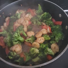 We added a soy sauce, ginger, sugar mix to ours