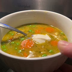 So so so good!! This is now one of our favorite soups. Super hearty and warming. Agree with others that the couscous soaks up the broth overnight, so you might need to add more than you think.