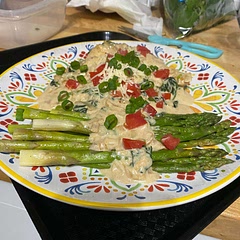 I did not fry chicken. Added onion and tomato to the top.