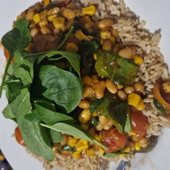 This was one of our favourite recipes so far! It was quick and simple to make. It's relatively low in costs but super filling. Really fresh, we added some extra herbs and spices to our taste, and we've added chickpeas also. Delicious!  
