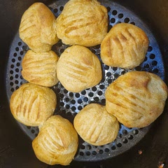 We made them in the air fryer instead of the oven. It made the texture quote weird but still enjoyable.
Our 3yr old enjoyed getting involved with the preparation, especially making the fork marks! 
Would make again. 