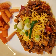 I love when a traditional recipe is converted to a one pot casserole. Great for left overs.
