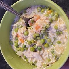 I added some extra chicken and was hoping to put in bread bowls but the oven at thr store is broken and so we just ate it as is, but still very good