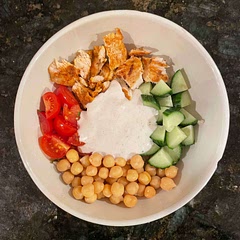 When I had the leftovers the next day, I added diced red onions and guacamole and that significantly improved the meal