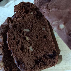 I already started making it when I noticed I needed almond flour so I used regular flour. It was very doey and cooked faster..more like 40-45min. Also added walnuts and it turned out pretty good! A little dry but the family liked it🥰