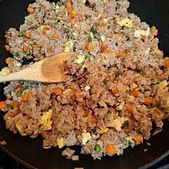 My rice turned out mushy thanks to my rice cooker, but other than that the recipe turned out yummy! It pairs well with chicken postickers!