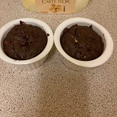 Took 13 mins in Airfryer 160oc
very easy to make and just enough for 4 ramakins.taste yummy