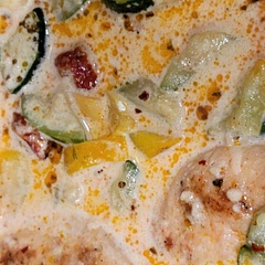Added squash & zucchini, also added onion powder & paprika to chicken