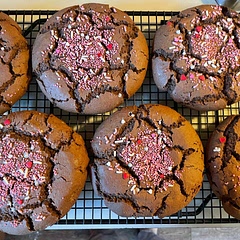 These came out great, as advertised. They aren’t super sweet which is awesome since they are so big. They definitely have a brownie flavor, and I didn’t get enough food coloring in.