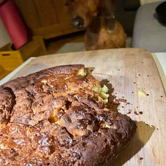 Don’t put it in for 1hr 30mins came out tasting eggy and crunchy x