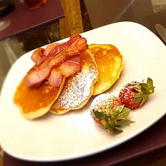 Amazing recipe for GF fluffy pancakes. I made them DF too with almond milk and plant-based butter in the pan. 