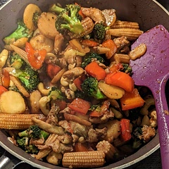Added water chestnuts and baby corn
