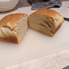 Great taste. I didn't get the rise I needed, next time I will get my yeast started better. Will definitely bake again.