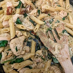 Delicious recipe! Easy to follow. Needed about a cup more of chicken broth than recommended. Do recommend red pepper to add flavor.