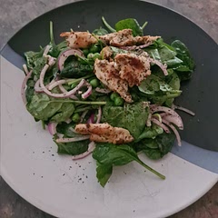 Cooked peas in a pot of kettle boiled water (and not over the stove). Used dried mint in salad. So delicious!!!