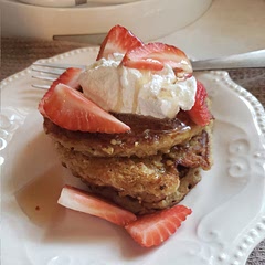 This was a tasty and light breakfast! The 1/3 cup pour of the batter makes about 9 6" pancakes. I couldn't taste the cinnamon so I may increase that measurement. I will definitely make this again! Also minimal dishes for clean up!