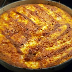 Recipe came out pretty dry, needed more moisture from something... maybe sour cream or cream cheese stirred into the base under the corn bread?