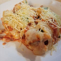 Added parmesean on top, no other changes. Definitely won't make a full batch - it doesn't reheat well. 