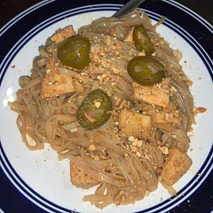 Not authentic by any means but very tasty. I’ll add egg next time.
