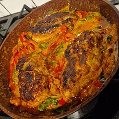 Very tasty dish, had smash potatoes on the side which went very well. The sauce had plenty of flavour, would definitely make again. 