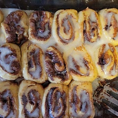 Mine are not so pretty, and they are more of a mini roll. It was a lot of work, and I let the dough rise overnight, as was suggested on another comment. They are good, though. This would be a special occasion, dish. I had fun making them 