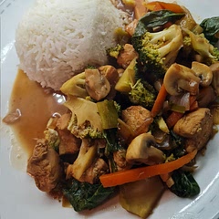 I added some spinach as I had some to use up. Really tasty meal!