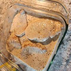 We doubled the chicken broth & heavy whipping cream + added some cornstarch to thicken up!
