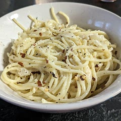 It was a good, simple, easy meal. Not sure I reduced it enough, or maybe added too much pasta water? 