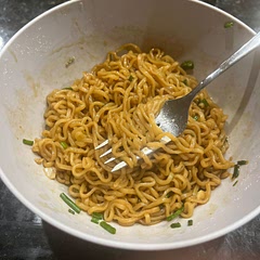 it definitely wasn’t four servings but for just me i got it done in like 7 minutes and made a great late night snack 😋