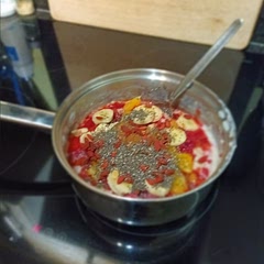 A bit of granulated sweetener improves it.