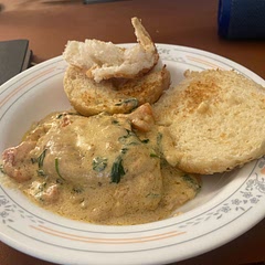 Tasted amazing, I added a little bit of coriander as well.

Toasted some burger buns to have with this.