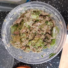 My pre made breakfast to grab & go in the morning. Tastes lovely & I'm looking forward to it keeping me full for my day ahead. 