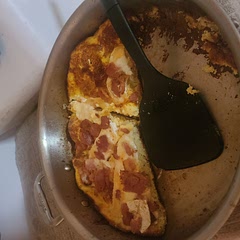 My very first time making a frittata. It's easier than I thought it would be.